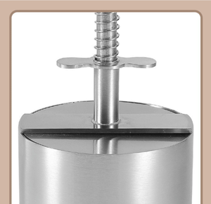 Presse à hamburgers et raviolis 2-en-1 en acier inoxydable à ressort pour hamburgers faits <span class=keywords><strong>maison</strong></span>, enveloppes de hamburgers et <span class=keywords><strong>mini</strong></span>-crêpes - Product Image 6