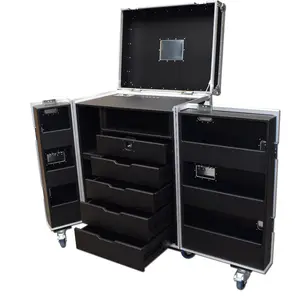Various applications Portable foldable environmental friendly waterproof fireproof mobile workbench drawer flight case