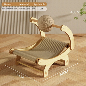 <span class=keywords><strong>Griffoir</strong></span> pour chat détendu avec lit de salon cadre d'escalade pour chat lit de loisirs sisal naturel planche à la main lit à gratter pour chat - Product Image 5