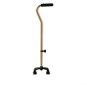Canne de marche télescopique Jipetal avec quatre coins antidérapants pour personnes âgées, utilisation intérieure et extérieure - Product Image 3