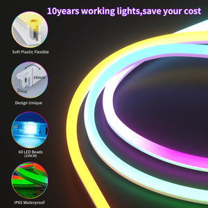 Gouly toptan açık silikon neon tüp ip65 ip67 su geçirmez 12v 24v ucs2904 esnek yumuşak şerit - Product Image 5