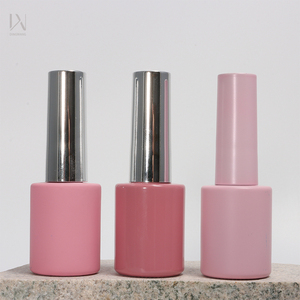 Bán buôn Vòng phẳng hình dạng rỗng rõ ràng hổ phách 6ml 8ml <span class=keywords><strong>10ml</strong></span> 15ml sơn móng tay chai với UV Gel có tính năng một thuận tiện bàn chải - Product Image 3