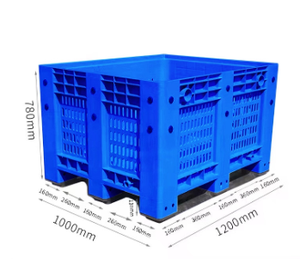 Hot-selling Preface Large Fruit And Vegetables Reusable Bulk Plastic <strong>Pallet</strong> <strong>Box</strong> Storage Industry For <strong>Stacking</strong> Forklift - Product Image 6