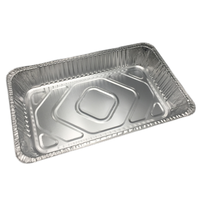 Barquette alimentaire rectangulaire jetable extra large en aluminium avec couvercle en PP, 9000 ml, pour rôtissage, cuisson, barbecue et service traiteur