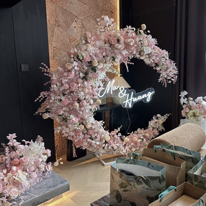 Decoración para Propuesta de <span class=keywords><strong>Matrimonio</strong></span>, Arco de Luna, Escenario Floral, Fondo para Fotografía en Vivo, Simulación de Ventana Floral - Product Image 3