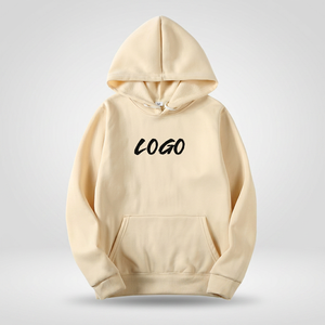 Sweat-shirt à capuche pour homme avec cordon de serrage assorti, imprimé lettres décontracté, logo sur le devant, 100% coton French Terry, vêtements d'automne - Product Image 4