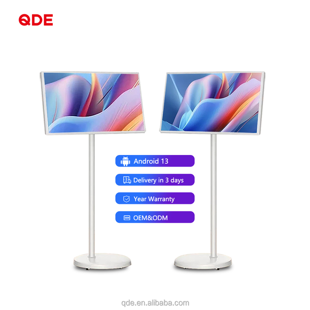 QDE Ultra Thin Smart Tv 21.5 Inch Android Smart Tv Wireless Lcd Display Portable Smart Tv Display for Home Business Gaming