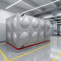 Réservoir d'eau en acier inoxydable de qualité alimentaire, haute capacité, 220V, garantie 1 an