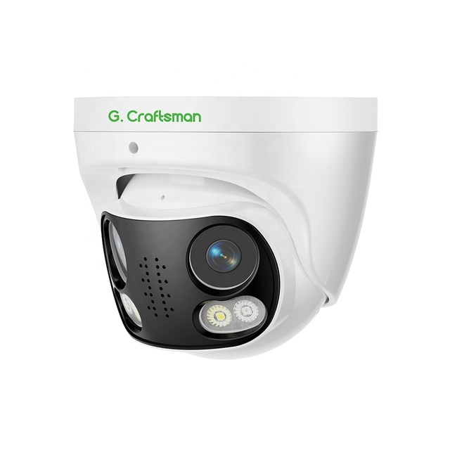GA-B6DBFD-M8G 4K 8MP Panoramic 180 Degree Metal Dome Camera Dual Lens for CCTV IP Network Surveillance Security Outdoor SD Card