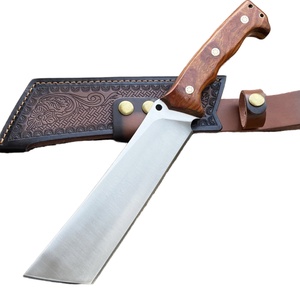 Cuchillo Táctico de Supervivencia de Alta Calidad, Hoja de Acero Inoxidable, Mango de Madera, Personalizable, OEM, DIY, Cuchillo de Bolsillo Holy Fire Token - Product Image 1