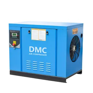 PACK7 10HP Screw Air Compressor High Efficiency Belt Driven Rotary Screw Air Compressor Air Cooling