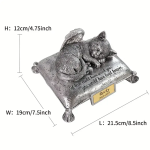 Customizable Resin <strong>Cat</strong> <strong>Memorial</strong> Ornament Angelic Irregular Shape Hand-painted Design Pet Remembrance Indoor Decorative Memory - Product Image 5
