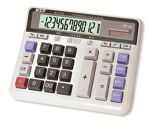 Calculadora solar de alta calidad Escritorio de gran tamaño Calculadora de 12 dígitos con teclado para oficina - Product Image 1