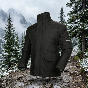 Nouvelle veste de pluie pour homme, grande taille, automne, en fourrure de mouton, tissée, respirante, col montant, pour les activités sportives de plein air - Product Image 3
