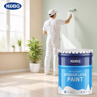 Peinture au latex à base d'eau pour intérieur et extérieur, peinture murale au latex lavable résistante à la moisissure pour la décoration de la maison, écologique, faible odeur