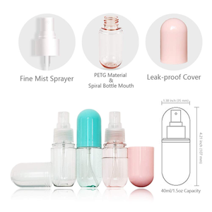 30ml 40ml 50ml 60ml 70ml 80ml 100ml Cosmetic <b>Spray</b> <b>Pump</b> Bottle Pill Shape Bottle for Skin Care - Product Image 2