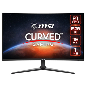 <span class=keywords><strong>จอ</strong></span>ภาพ <span class=keywords><strong>MSI</strong></span> G274CV ขนาด 27 นิ้ว ความละเอียด 2K แบบโค้ง 1500R หน้า<span class=keywords><strong>จอ</strong></span> VA ความละเอียด 1920 x 1080 (FHD) <span class=keywords><strong>75Hz</strong></span> 1ms สำหรับคอมพิวเตอร์ตั้งโต๊ะ ดีไซน์ไร้ขอบ - Product Image 2