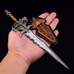 Warcraft xung quanh lich Vua Frost của nỗi buồn của cừu đầu thanh kiếm losa <span class=keywords><strong>Ryan</strong></span> 22cm mô hình kim loại móc chìa khóa - Product Image 6