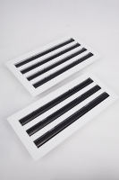 Grille de ventilation linéaire moderne en plastique pour usage extérieur et bureautique