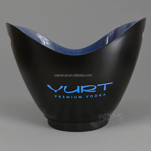 8L Premium Vodka vino plástico iluminado champán cerveza Led whisky cubo de hielo para <span class=keywords><strong>Club</strong></span> fiesta Bar - Product Image 4