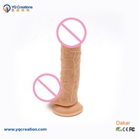 Pene Artificial Realista de Color Piel de 9.5 Pulgadas, Consolador Grande para Mujer