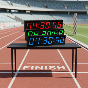 Nuevo Reloj de Pared Eléctrico LED Gigante CHEETIE CP19 2026, con Patrón Decorativo, 6 Dígitos, 4 Pulgadas, Color Rojo, para Sala de Estar - Product Image 1