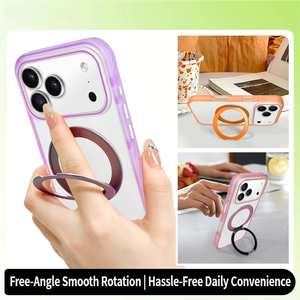 <span class=keywords><strong>Coque</strong></span> magnétique prête à être expédiée pour <span class=keywords><strong>iPhone</strong></span> 17 Pro, <span class=keywords><strong>coque</strong></span> antichoc en acrylique effet peau, couleur personnalisée, avec coussin d'air invisible - Product Image 2