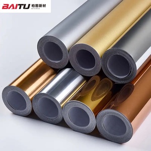 플로터 자체 접착 Vinilo 광택 또는 매트 골드 메탈릭 스티커 비닐 종이 롤 절단 용 자체 접착 컬러 비닐 - Product Image 4