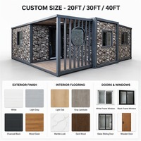 Maison conteneur extensible en acier galvanisé 20ft 40ft, maison modulaire préfabriquée avec terrasse, fabricant certifié CE ISO9001 OEM/ODM