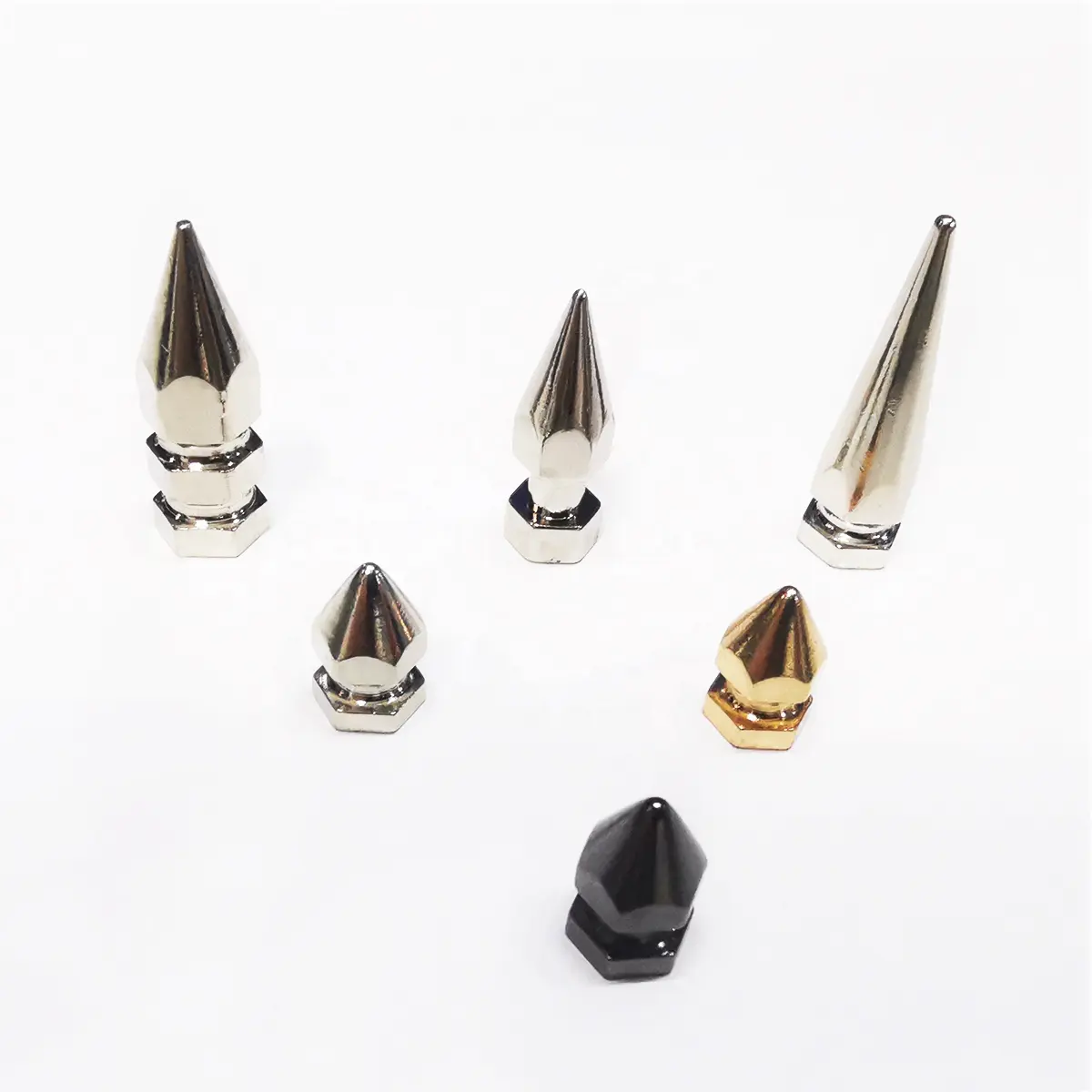 8*14mm Metal Spike Stud Bullet vite posteriore rivetto in pelle Stud per abbigliamento accessori per scarpe