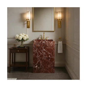 Mueble de Baño Rectangular Personalizado con Lavabo Funcional de Mármol Viola - Product Image 6