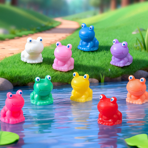Mini Figuras de Ranas de Resina, Miniaturas de Animales, Adornos para Paisajes, Decoraciones de Escritorio, Accesorios para Manualidades - Product Image 3