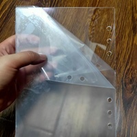 DIY Lose-Ring-Notizbuch mit Klarem Acryldeckel, A5-Größe, Blanko-Blätter, Geperst für 6-Ring-Ordner, A5 Acryl-Notizbuch Blanko