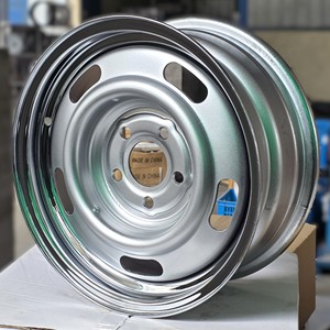 Nouvelle jante en acier chromée pour rallye, disque argenté, tailles 16'', 17'', 18'', 20'', PCD et déport personnalisés, jante classique 1501 5 - Product Image 3