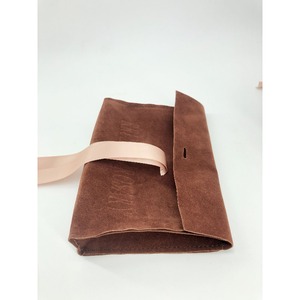 #New Arrival Custom Logo Printed Velvet Dustproof Rectangle Small <b>Envelope</b> Flap Jewelry <b>Gift</b> Bag with Ribbon Bow - Product Image 6