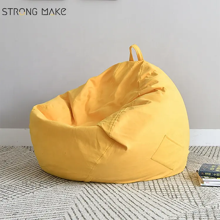 Modern Giant Bean Bag Pillow Chaises De Chambre Single Lazy Sofa Chair Lounger Baby Foam Filled Bean Bag For Living Room