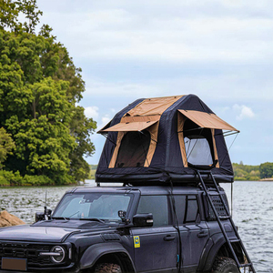 Tente de toit de voiture gonflable Wind Valley pour le camping en plein air, tissu Oxford monocouche, ouverture rapide quatre saisons - Product Image 6