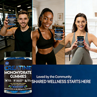 OLLI OEM Private 5000mg Créatine Monohydrate Gummies Sans Sucre Pré-Entraînement Musculaire Faible en Calories Végétalien Halal
