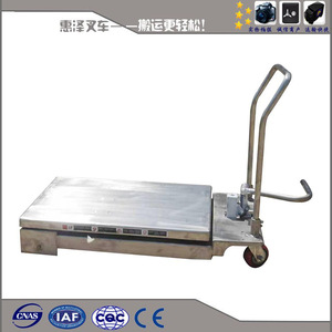 Plateforme élévatrice à ciseaux hydraulique Huize 300 kg, chariot de chargement mobile pour atelier - Product Image 4