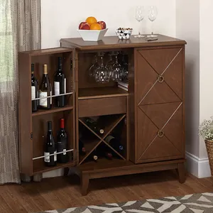 Produttori venduti direttamente di Legno semplice soggiorno wine bar cabinet