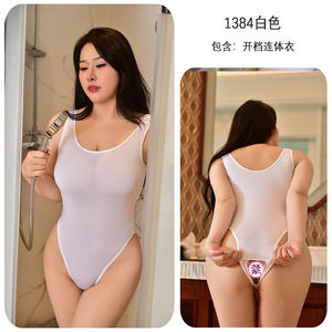 ชุดว่ายน้ำวันพีซซูคุมิซึแบบเซ็กซี่ โปร่งใส ยั่วยวนใจ ไซส์พลัส ตัดสูง โชว์เป้า - Product Image 6