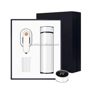 2 in1 creative products Portable clothes steamer temperature display vacuum flask souvenirs gift for adults