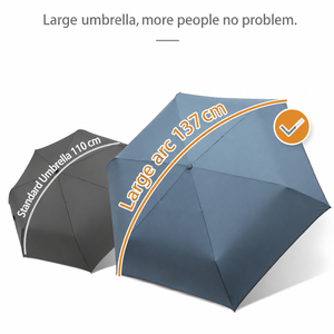 Lightweight 120cm <b>Large</b> Canopy Travel <b>Umbrella</b> Windproof 3 Folding UV Protection Sun Rain <b>Umbrella</b> for Outdoor Travel - Product Image 1