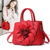 Lüks çiçek tasarım zarif pu deri bayan çanta kadın çanta bayanlar çanta bayan çantası çanta