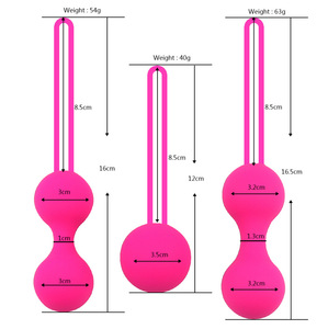 Vibrator bola Vagina silikon aman untuk wanita mainan seksi bola Kegel Ben Wa mainan latihan pengencang Vagina untuk wanita - Product Image 3