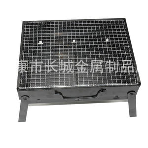 Parrilla de barbacoa cuadrada de acero inoxidable Changcheng, parrilla portátil para exteriores con malla de alambre electrochapada para acampar - Product Image 1