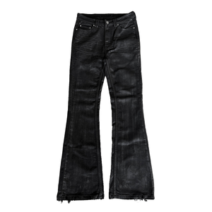 Buy In Bulk Wax Black Jeans Crumpled Hand-Wax Luxury | Alibaba.com