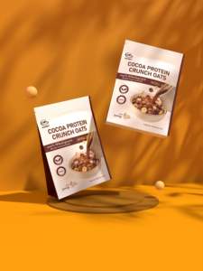 Flocons d'avoine croustillants au <span class=keywords><strong>cacao</strong></span> riches en protéines, céréales d'avoine instantanées à grains entiers pour petit-déjeuner fitness - Product Image 4