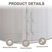 Poignées et Boutons de Tiroir en Acier Inoxydable Économiques pour Meubles de Cuisine, Armoires et Commodes