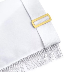 Tablier de maître de loge bleu 2026 - Broderie bouillon avec franges en rayonne, travail de qualité supérieure et style de loge haut de gamme, prix abordable - Product Image 5